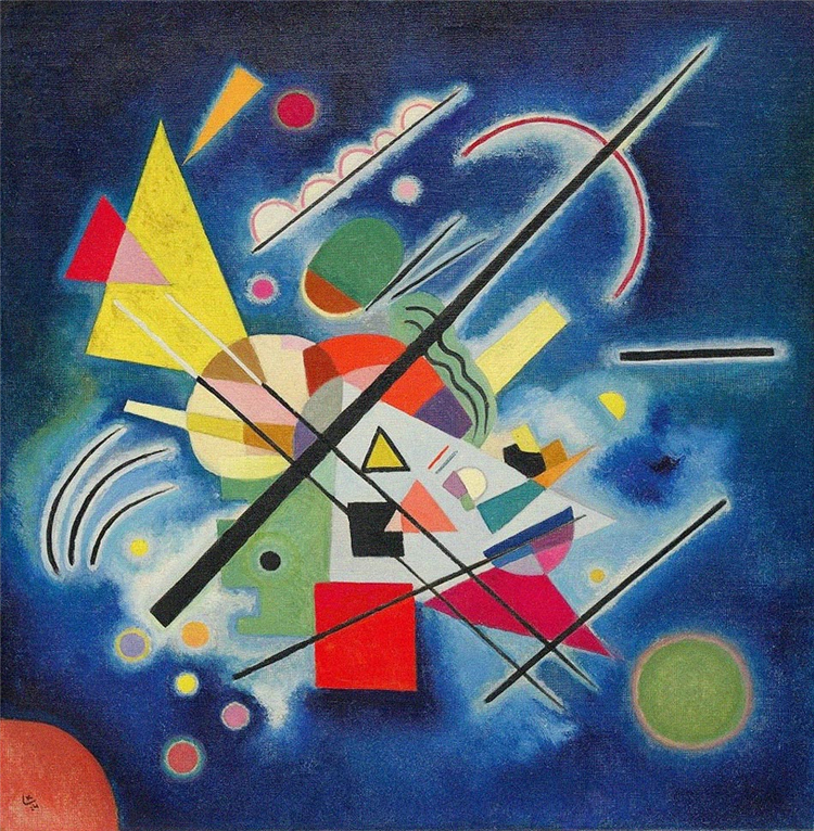 Blue Painting 1924 Wassily Kandinsky Abstract Oil Painting